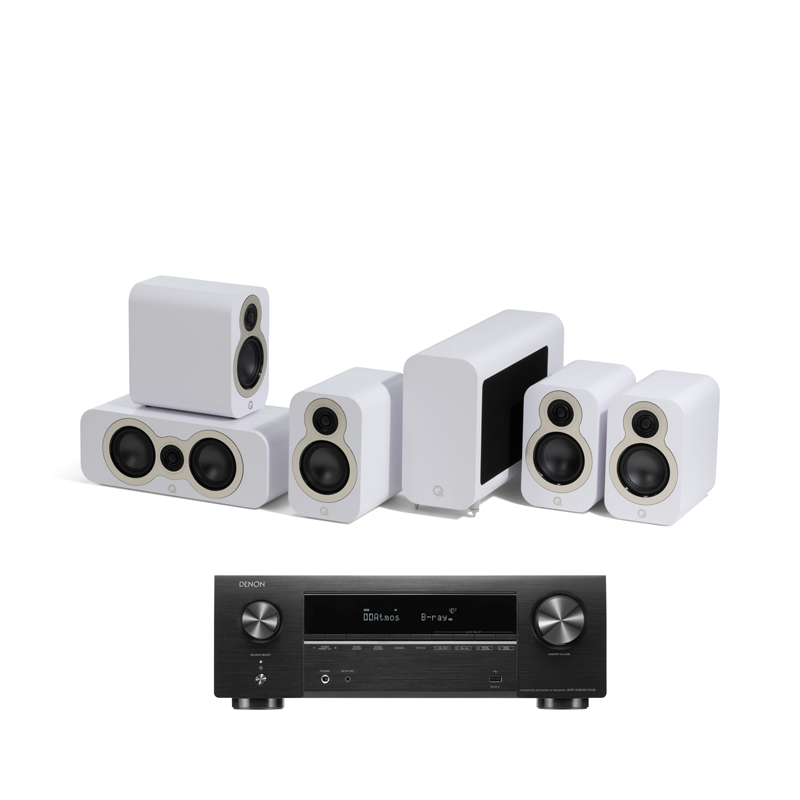 Q Acoustics 3010c 5.1 + Denon AVR-X1800H DAB Q Acoustics 3010c 5.1 + Denon AVR-X1800H DAB